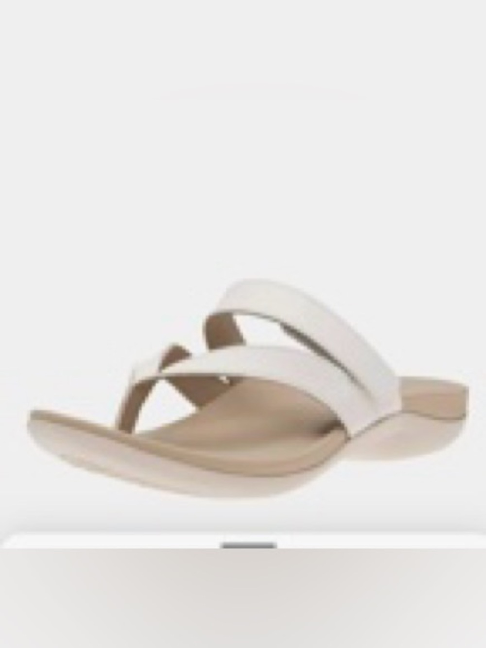 Women’s White Abeo leather strap Sandals  hook and loop adjustable 8.5